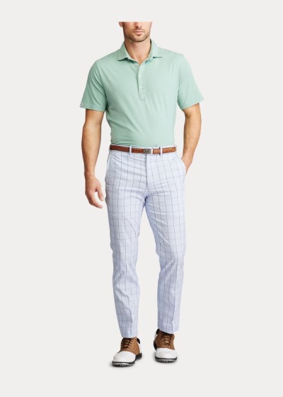 Pantalones Chinos Ralph Lauren Hombre Azules - Tailored Fit Plaid - WNSUR9750